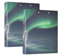 Raccoglitori ad anelli rotondi per quaderni, 1 5 pollici, con tasche interne, 1/2 confezioni per lettere (28 x 8 12,7 cm), 200 fogli