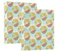 Raccoglitori per quaderni da 1,2 cm e mezzo con 3 anelli e portablocco, confezione da 1/2 articoli per ufficio con copertina rigida