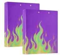 Raccoglitori per quaderni da 1,5", viola fluorescente con fiamma fredda