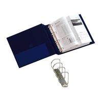 Raccoglitori Stelvio a 4 anelli Sei Rota - Anelli D Ø anelli 50 mm 22x30 cm blu