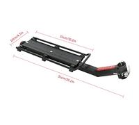 Raccolmo di Botte di Mountain Bike, Facile Installazione, Sicurezza Riflettente, Stabile e Durevole, Costruzione in Lega Alluminio, capacità Carico 9 Kg, Riflettore Rosso, Rack con Fuso, Zaini