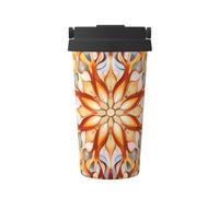 Raccolta astratta modelli stampati boccetta di vuoto, tazza di caffè portatile, tazza di acqua di forma fisica dell'ufficio
