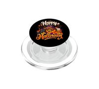 Raccolta autunnale del gatto zucca di Halloween PopSockets PopGrip per MagSafe