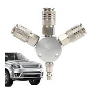 Raccolta del collettore del compressore d'aria, raccordi per tubi d'aria - Splitter a 3 vie Connect Thole Connect,Tappi per aria giurati di tipo industriale ad alta pressione, robusti accessori del co