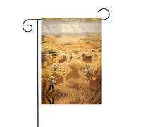 Raccolta del grano Bandiera Decorazione Esterna, Bandiera Da Appendere Giardino, Piccola Bandiera Da Giardino, Bandiera Inverno Natale All'aperto 30,5 x 45,7 cm