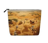 raccolta del grano Borsa da toilette e cosmetica da donna, borsa unisex per articoli da toeletta, borsa per la cura personale