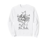 Raccolta del Ringraziamento Ringrazia con Un Cuore Grato Felpa