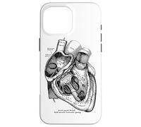 Raccolta di anatomia medica cardiaca umana anatomica Custodia per iPhone 16 Pro Max