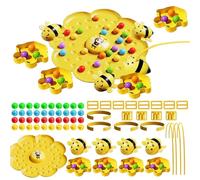 Raccolta di api magnetiche e gioco di pesca da tavolo, Gioco da tavolo magnetico per la raccolta dei fagioli, Giocattoli Magnetici Ape, Divertente gioco magnetico a forma di ape, per famiglia e gruppi