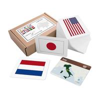 Raccolta di schede didattiche con bandiere di campagna (set completo premium)