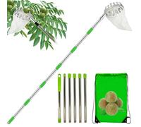 Raccolta di mele, raccoglitore di frutta, con manico telescopico, asta per frutta con cesto, telescopio da asta più lunga | Frutta portatile Mitt ad alta altezza per la raccolta di agrumi