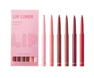 Raccolta di : mezza dozzina di eyeliner, formula opaca idratante a prova di macchie, base per rossetto per tutto il giorno, contorno antisanguinato | Set cosmetico lungo