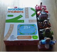 Raccolta Fisher-Price WONDER MAKERS, set di espansione binari + 6 veicoli, nuovo