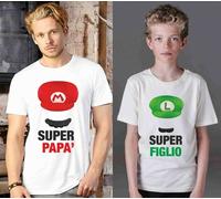 Raccolta kit due magliette bianche per Adulto e figlio/a
