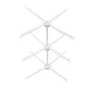 Raccolto di asciugatura della pasta pieghevole, rastrellino per asciugatura a fiori di zucchero fondente in plastica con manici a 4 brani strumenti di decorazione della torta per