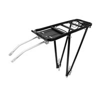 Raccolto posteriore per biciclette - 28x12.7x33cm Leghe di alluminio, supporto per portatore solido per portata a bottone regolabile, supporto per bagagli compatti | per viaggi ciclistici pie