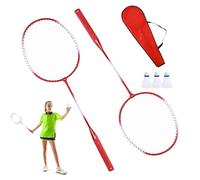 Racconti badminton set - coppia di racchette in carbonio leggere, comode maniglie anti -slip | Attrezzatura da campo all'aperto per la pratica delle partite competitive, sessioni di allenamento, diver