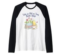 Racconto Vecchio Come Il Tempo Libreria Floreale Romantico Maglia con Maniche Raglan