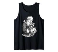 Raccoon Babbo Natale Amante degli Animali di Natale Canotta