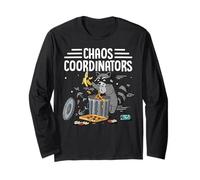Raccoon Chaos Coordinators Squad Life Vibes Maglia a Manica