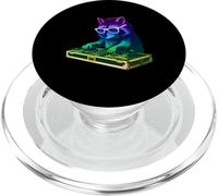 Raccoon DJ Music Party Amante degli animali PopSockets PopGrip per MagSafe