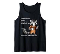 Raccoon Evito Le Cose perché Ho Paura di Me Canotta