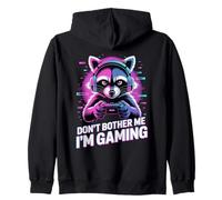 Raccoon Gaming Don't Bother Me I'm Gaming Felpa con Cappuccio