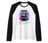 Raccoon Gaming Don't Bother Me I'm Gaming Maglia con Maniche Raglan