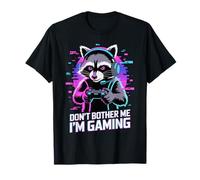 Raccoon Gaming Don't Bother Me I'm Gaming Maglietta