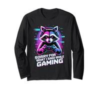 Raccoon Gaming Sorry for What I Said While Gaming Maglia a Manica