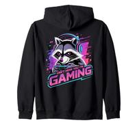 Raccoon Gaming Sorry I Can't Hear You I'm Gaming Felpa con Cappuccio