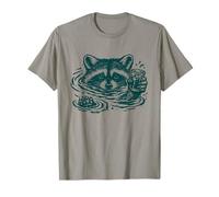 Raccoon Hot Tub Coffee Cup Cute Trash Panda Bath Maglietta