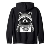Raccoon Humor Per me sei davvero divertente Felpa con Cappuccio