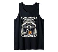 Raccoon If I Shenan Once I'll Shenanigan Funny Animal Art Canotta