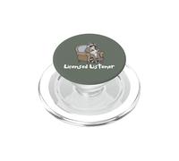 Raccoon Licensed Listener Therapy School Graduation PopSockets PopGrip per MagSafe