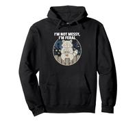 Raccoon Lover I'm Not Messy I'm Selvaggio Selvaggio Felpa con Cappuccio