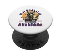 Raccoon Mangiare Pizza Cosa Non È Grande PopSockets PopGrip Adesivo