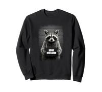 Raccoon Mugshot AESTHETIC Home invasion Felpa