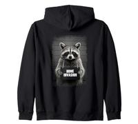 Raccoon Mugshot AESTHETIC Home invasion Felpa con Cappuccio