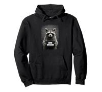 Raccoon Mugshot AESTHETIC Home invasion Felpa con Cappuccio