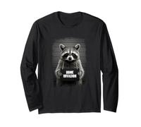 Raccoon Mugshot AESTHETIC Home invasion Maglia a Manica