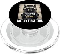 Raccoon Mugshot Trash Panda nei guai non è la mia prima volta PopSockets PopGrip per MagSafe