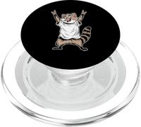 Raccoon, musica rock retrò di Cute Racoon PopSockets PopGrip per MagSafe