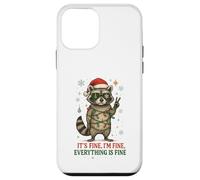 Raccoon - Natale - It's Fine I'm Fine! Everything Is Fine Custodia per iPhone 12 mini