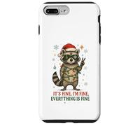 Raccoon - Natale - It's Fine I'm Fine! Everything Is Fine Custodia per iPhone 7 Plus/8 Plus