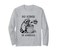 Raccoon No Kings in America Trash Panda Maglia a Manica