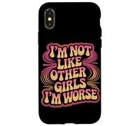 Raccoon Oppossum Non sono come le altre ragazze, sono peggio Custodia per iPhone X/XS