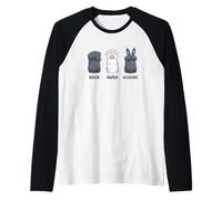 Raccoon Paws - Forbici di Carta da Gioco Maglia con Maniche Raglan