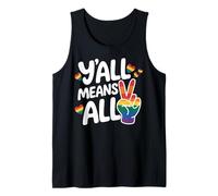 Raccoon Pride Y'all significa tutto il design dell'uguaglianza LGBTQ Canotta