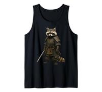 Raccoon Samurai, Warrior Japanese Budo Animal, Nature Design Canotta